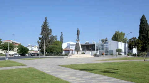 Larnaca, Cyprus, 2026,9th july, view of Michalaki Paridi Square Vídeos de archivo 346602314