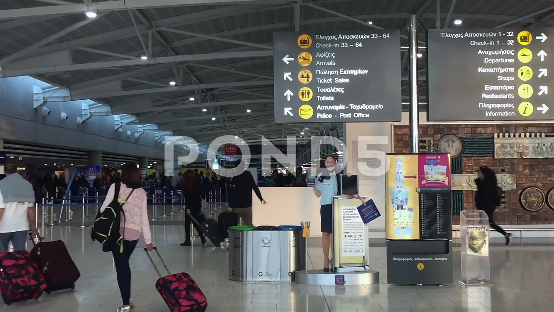 Larnaca Cyprus Airport Check In Gates Terminal Area Hi Res