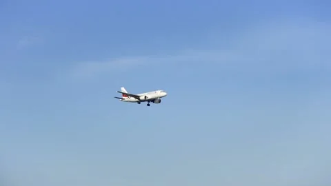 LARNACA, CYPRUS - CIRCA May 2019: Bulgaria Air airline aircraft flying Stock Footage 152379013