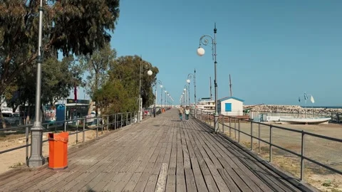 Larnaca Marina 2 (Editorial) Video stock 318353504