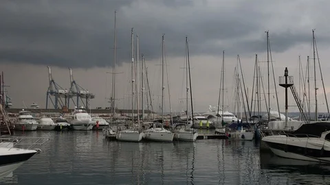 Larnaca marina 2 Stock Footage 98275362