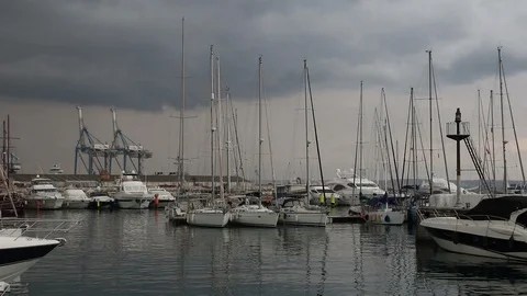 Larnaca marina Stock Footage 98275340