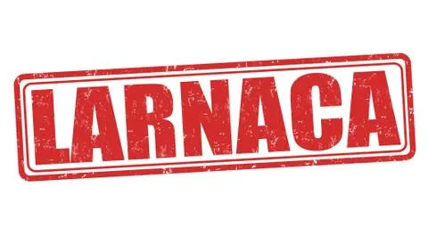 Larnaca stamp Stock Illustration