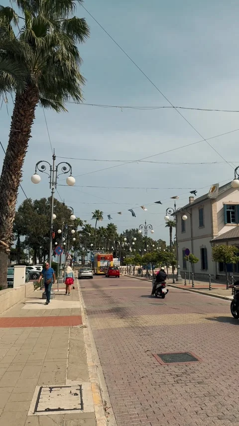 Larnaca Streets 8 (Editorial) Video stock 318356108