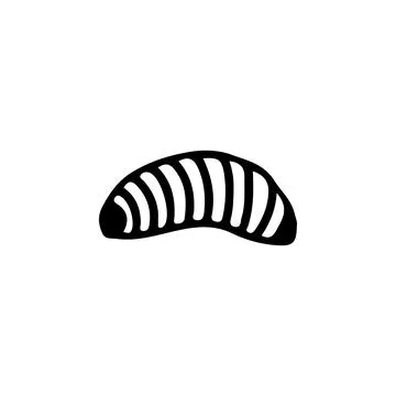 Larva icon. Elements of world of insects icon for concept and web apps Illustrazione stock