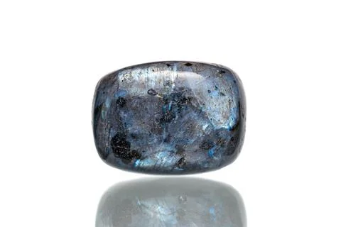 Larvikite stone with schiller effect Stock Photos