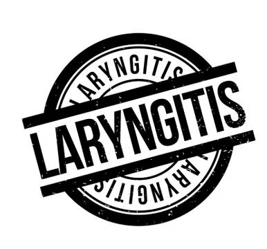 Laryngitis rubber stamp Stock Illustration