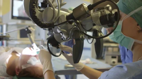 Larynx surgery in operating theatre Video stock 58245754