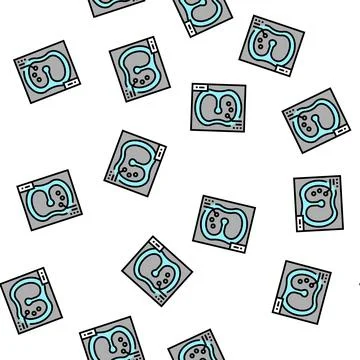 Larynx x-ray vector seamless pattern 스톡 일러스트