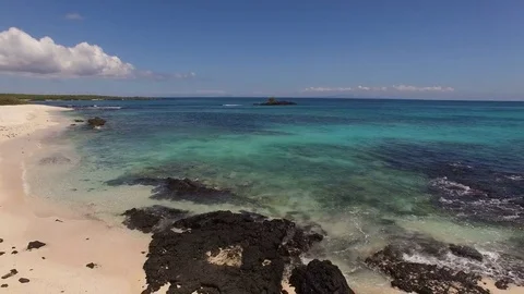 Las Bachas Beach, facing North Video stock 74970338