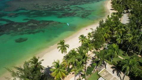 Las ballenas beach 17 Video stock 320740926