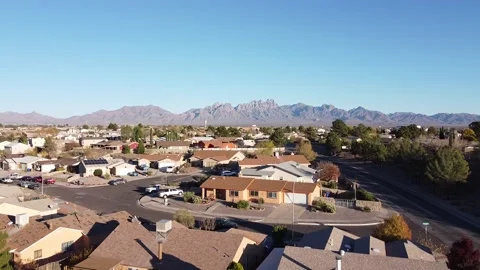 Las Cruces, NM Organ Mountains Stock Footage