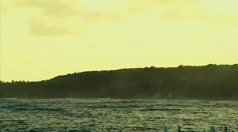 Las Galeras Ocean Close Up 库存影片 645458