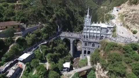 Las Lajas Sanctuary Stock Footage 85424311