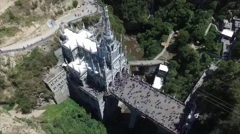 Las Lajas Sanctuary Stock Footage 85424389