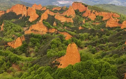 Las Medulas, Spain Stock Photos