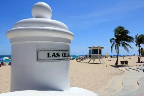 Las olas beach sign Stock Photos