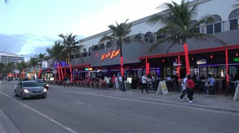 Las Olas Blvd 1A1 at Ft Lauderdale Stock Footage 63103310