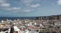 Las Palmas roofs and panorama HD Footage
