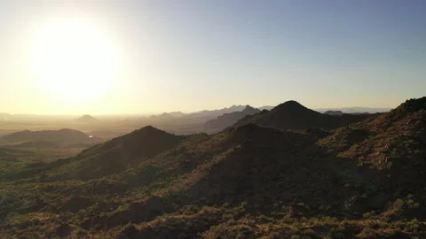 A Las Sendas mountain sunset. Video stock 134295510