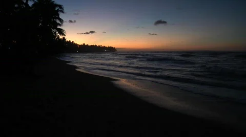 Las Terranas Sunset Shot Stockbeeldmateriaal 645454