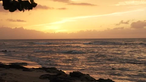 Las-terrenas-sunset-ocean-horizon-coson-4k-02 Stock Footage 336261483