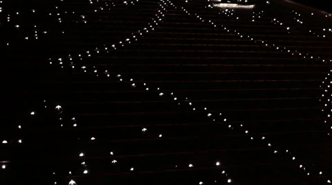 LAS VEGAS - BLINKING LIGHTS ON SIDE OF BUILDING Stock Footage 40714181