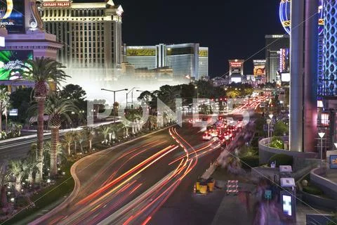 Las vegas blvd night Stock Photos