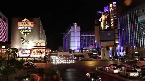 Las Vegas Boulevard Intersection - Las Vegas, NV Stock Footage 10916609