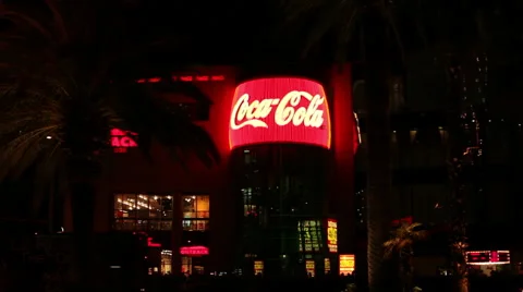 Las Vegas - Coca Cola Stock Footage 40716339