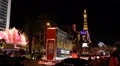 Las Vegas Commuters Commuting Cars Passing Traffic Jam Congestion Night Evening HD Footage