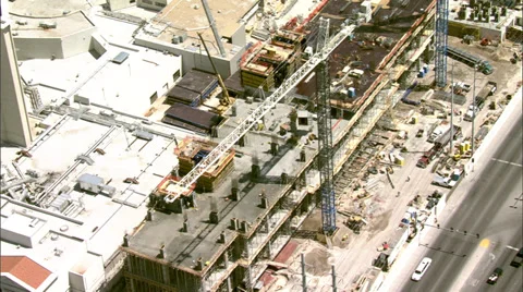 Las Vegas Construction Stock Footage 37277495
