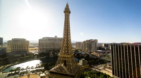 Las Vegas Eiffel Tower 001 Video stock 49569658