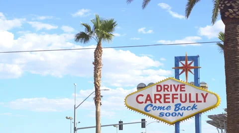 Las Vegas Exit sign Stock Footage 67390502