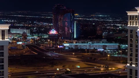 Las Vegas Freeway Timelapse Stock Footage 137822403