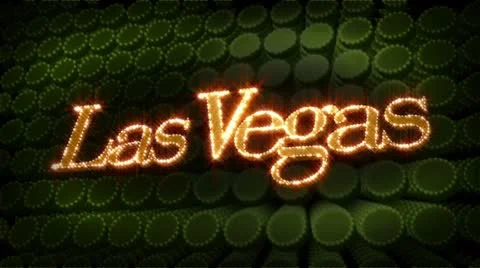 Las vegas - glitter sparkle text Stock Footage