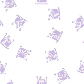 Las vegas glyph seamless pattern Stock Illustration