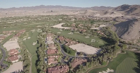 Las Vegas Golf Course Video stock 77740381
