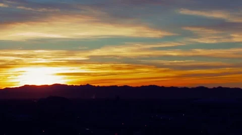 Las vegas hard sunrise time lapse Stock Footage