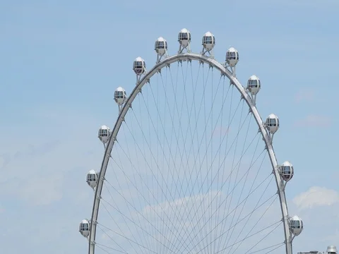 Las Vegas High Roller ferris wheel Stock Footage 75095194
