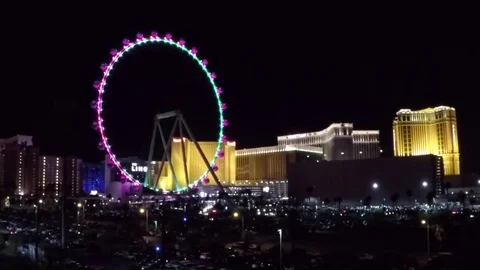 Las Vegas High Roller Stock Footage 76635301