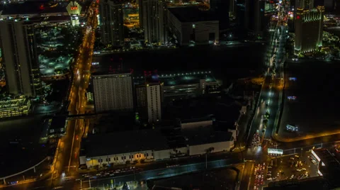 Las Vegas High View Time Lapse Strip HD Stock Footage 37568425