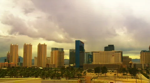 Las Vegas Hotels, Time-lapse Stock Footage