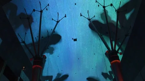 Las Vegas Light installation Vídeo Stock 7757009