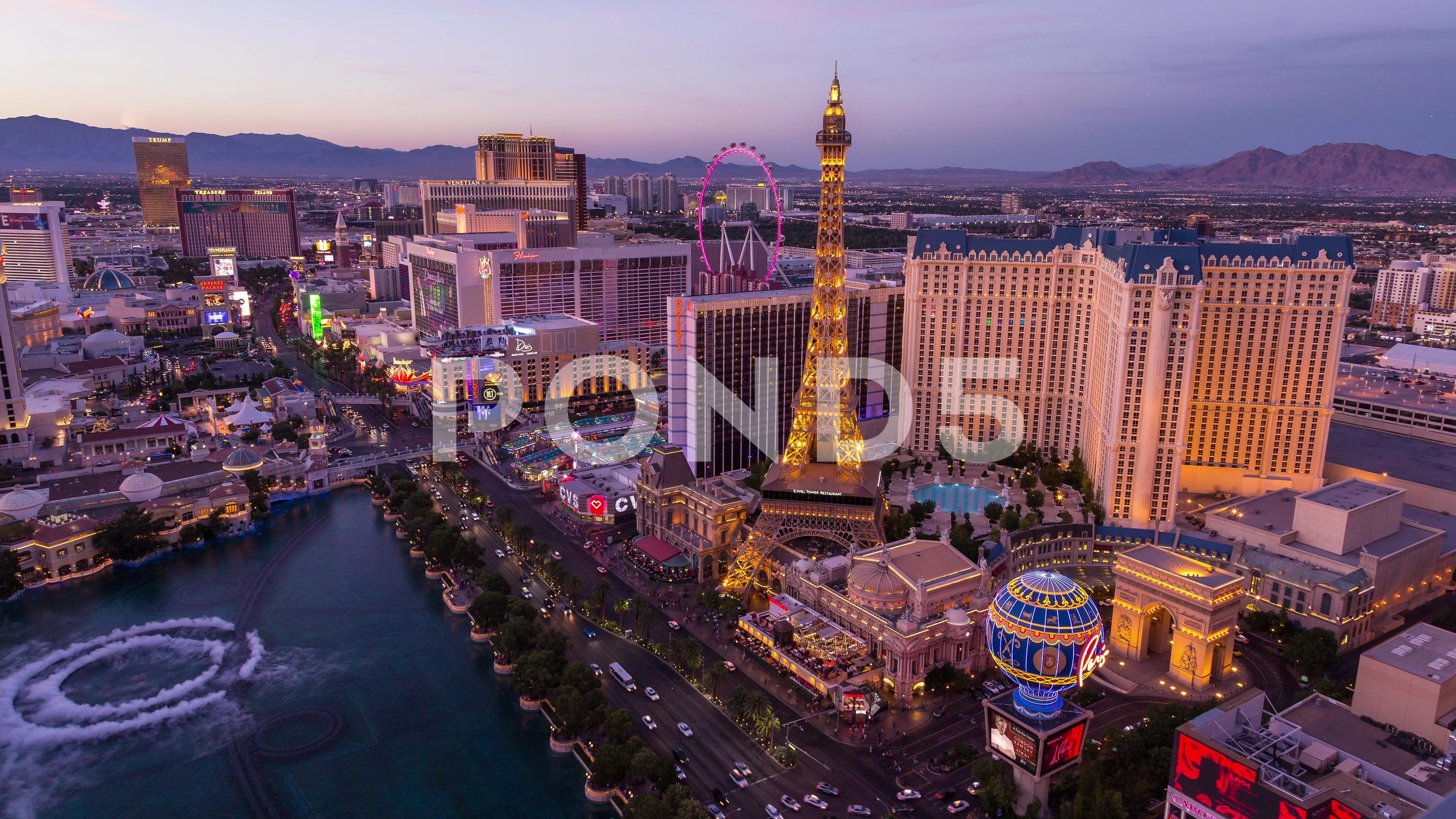 Las Vegas, Nevada City Skyline Aerial Ti, Stock Video