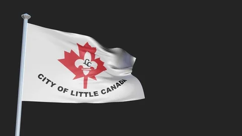 Las Vegas Nevada - Loopable 3D flag animation with Alpha Channel and Transpar Stock Footage 91047722