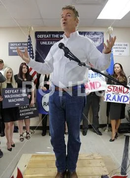 LAS VEGAS, NV, DEC 15, 201Presidential Candidate Rand Paul Campaigns at Las Stock Photos