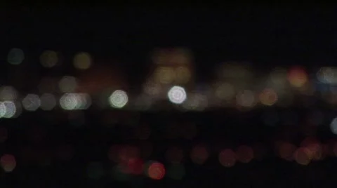 Las Vegas-rack focus lights Stock Footage 1007837