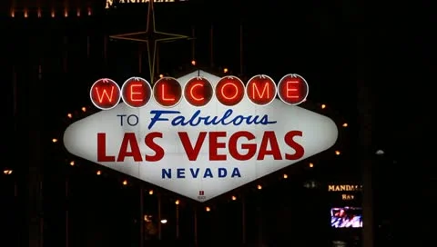 LAS VEGAS SIGN Stock Footage 10717047