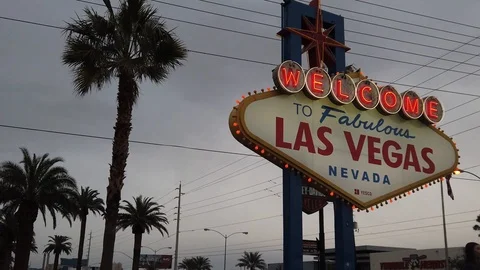 Las Vegas Sign 스톡 동영상 104635986